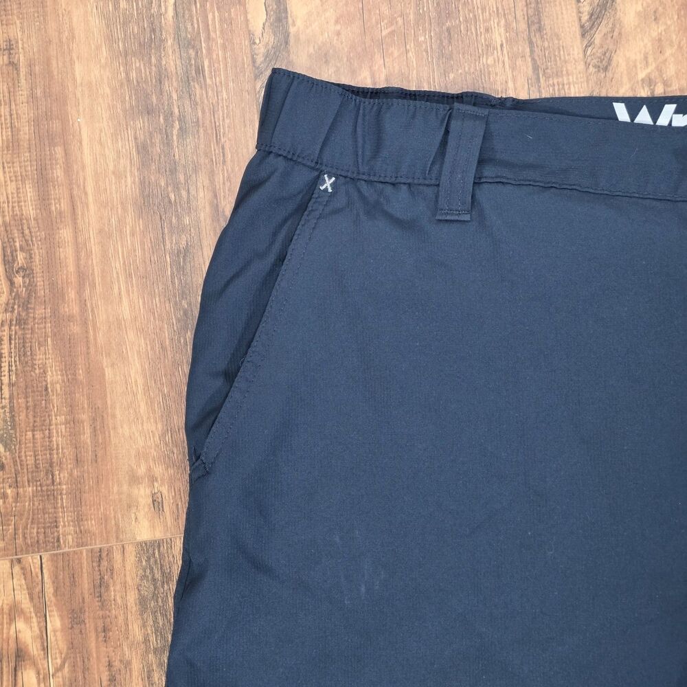 Wrangler Men Size 40 Outdoor Hiking Cargo Shorts Performance Stretch Navy Trail - Picture 10 of 14